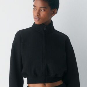 Aritzia Black High-Neck Vest